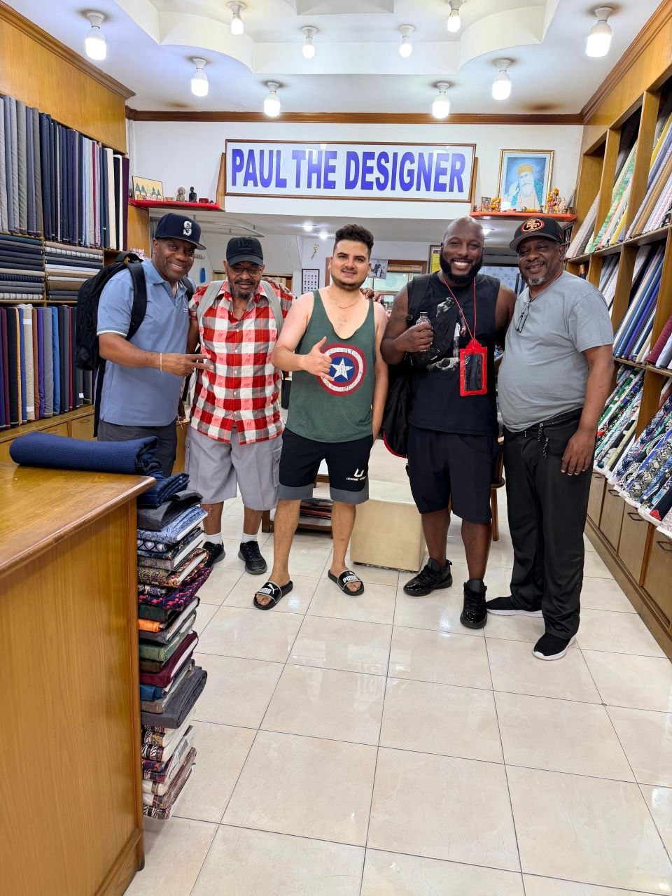 Client fitting at Paul the Designer in Pattaya