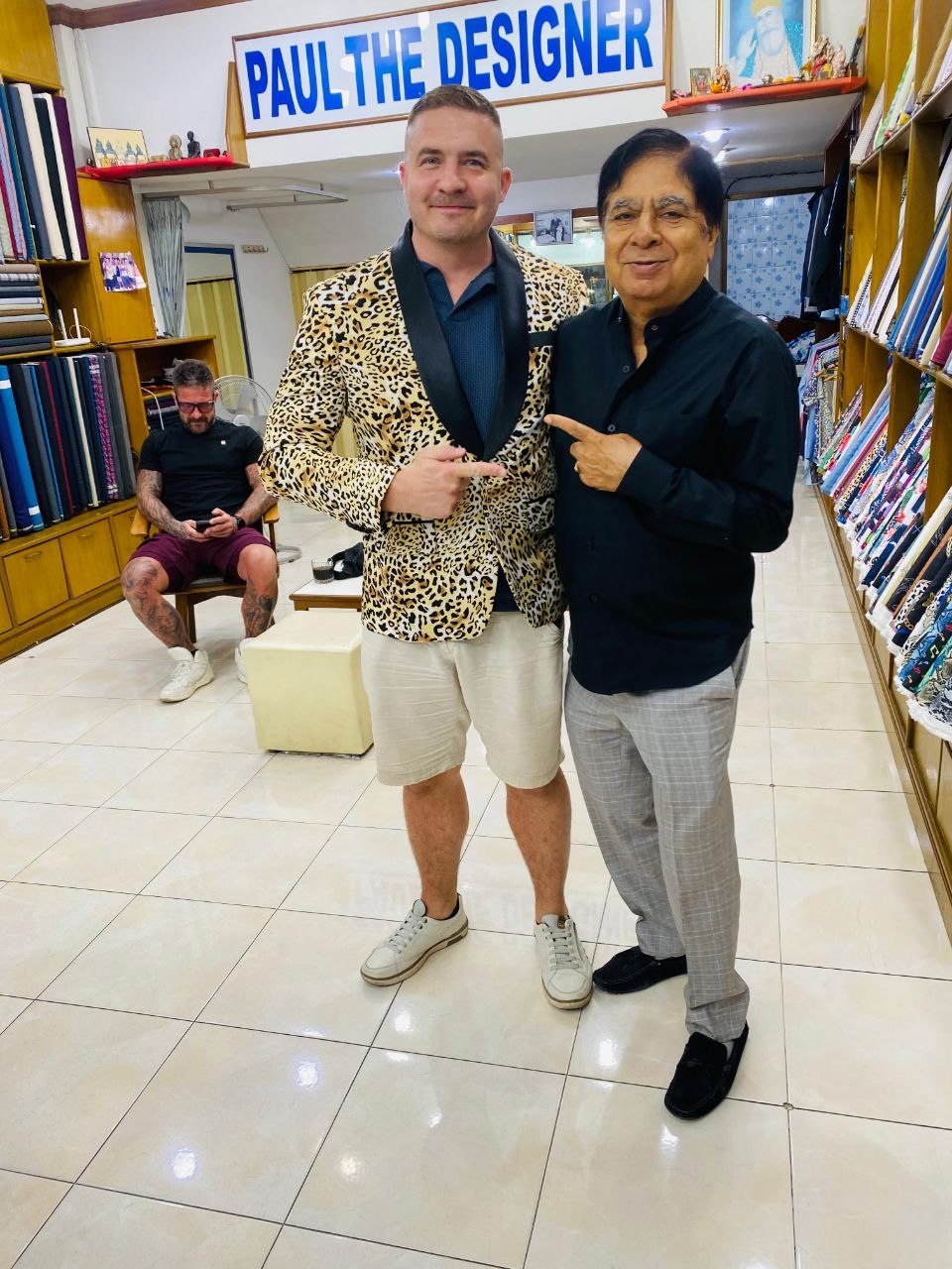 Client fitting at Paul the Designer in Pattaya