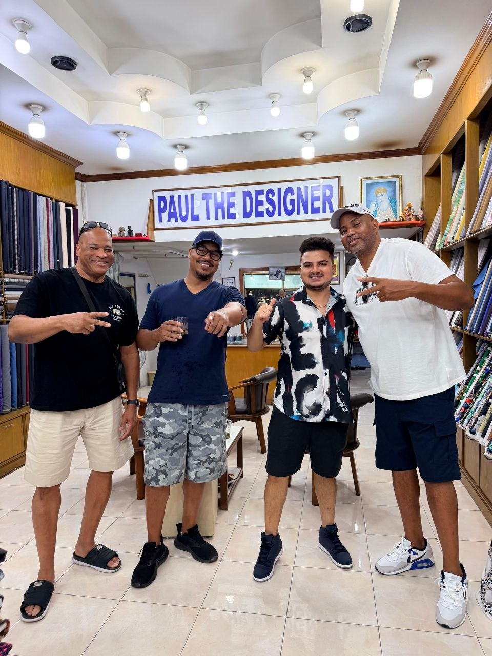 Client fitting at Paul the Designer in Pattaya