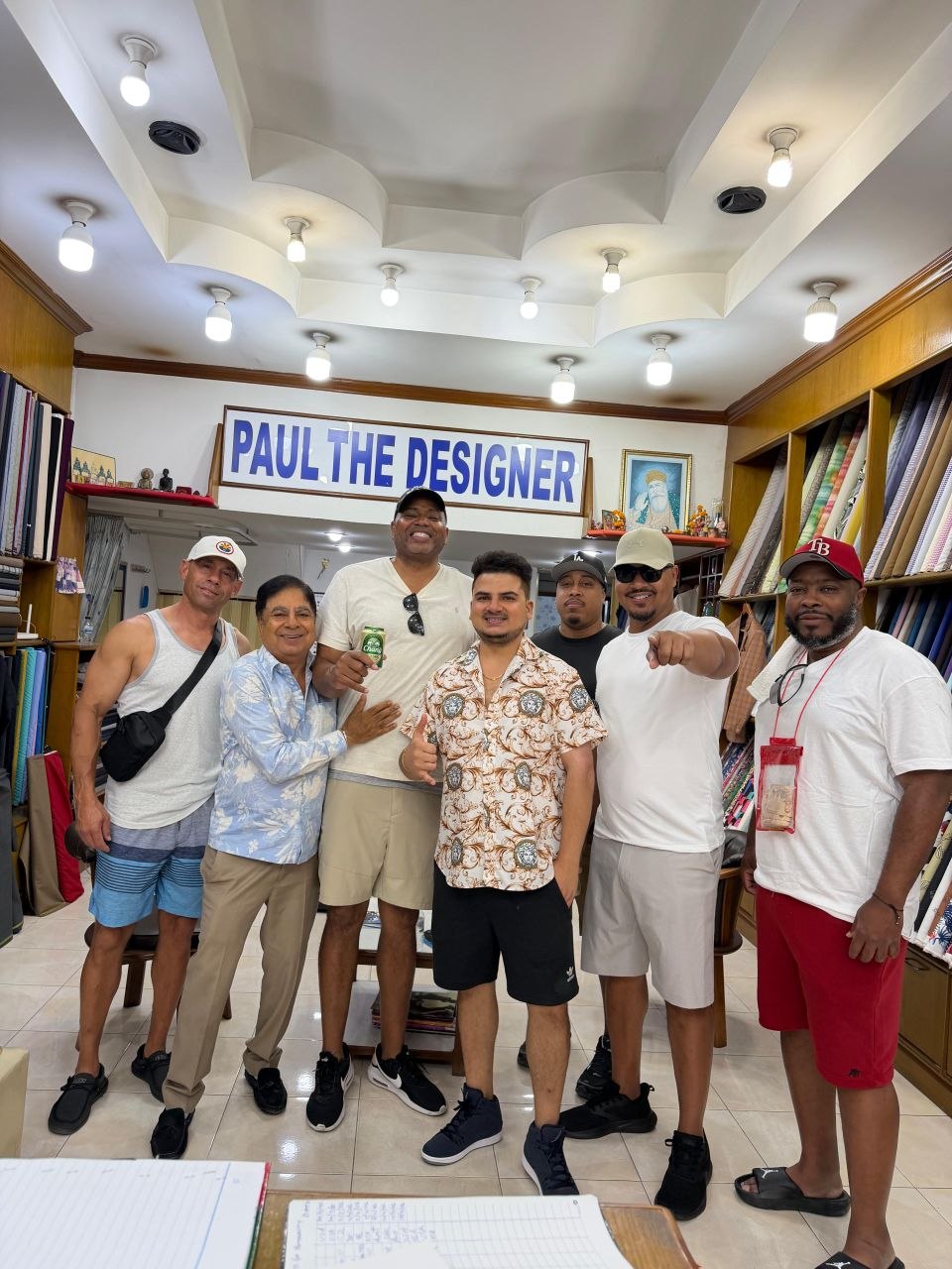 Client fitting at Paul the Designer in Pattaya